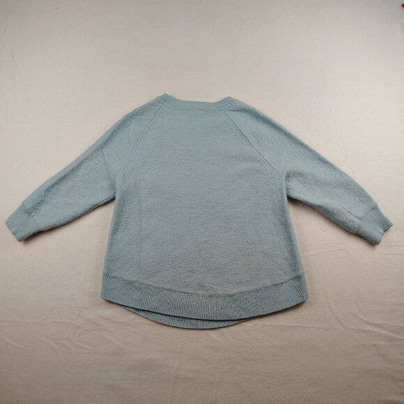 J Crew Sweater Merino Wool Blend Pullover Light Blue Sz Medium - Picture 2 of 10